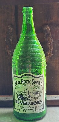 QUART SEAL ROCK SPRING ORANGE CRUSH SACO MAINE