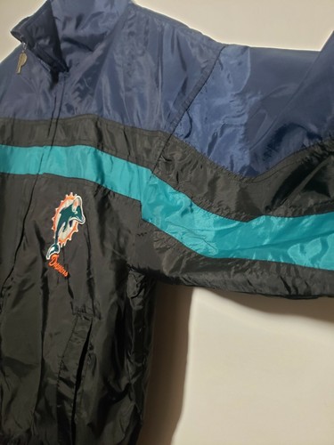 Chaqueta bordada rompevientos de colección años 90 para hombre NFL Miami Dolphins ProPlayer talla M - Imagen 4 de 8