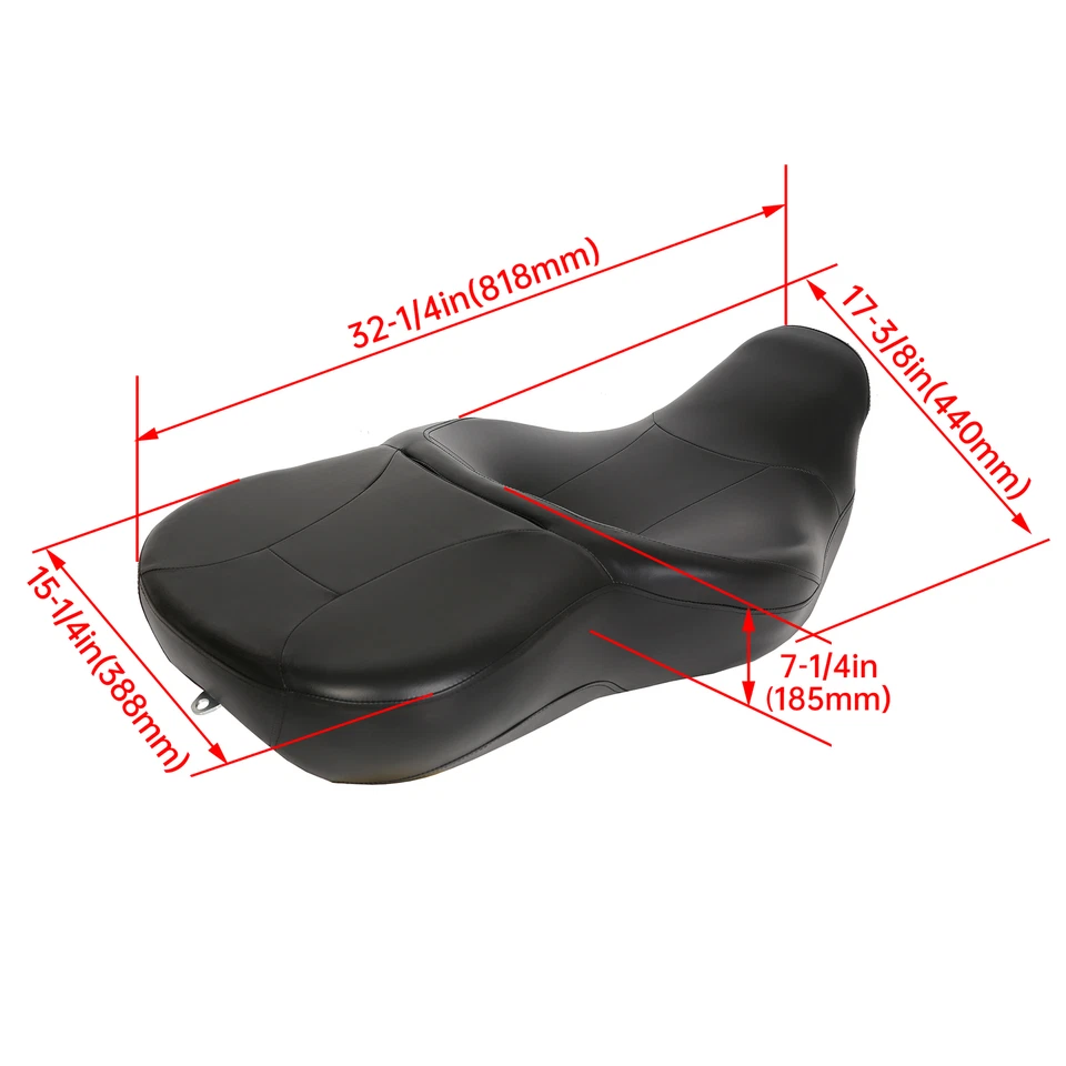 Asiento de pasajero para Harley Touring Road King Street Glide Road Glide 09-23 Foto 2 de 4