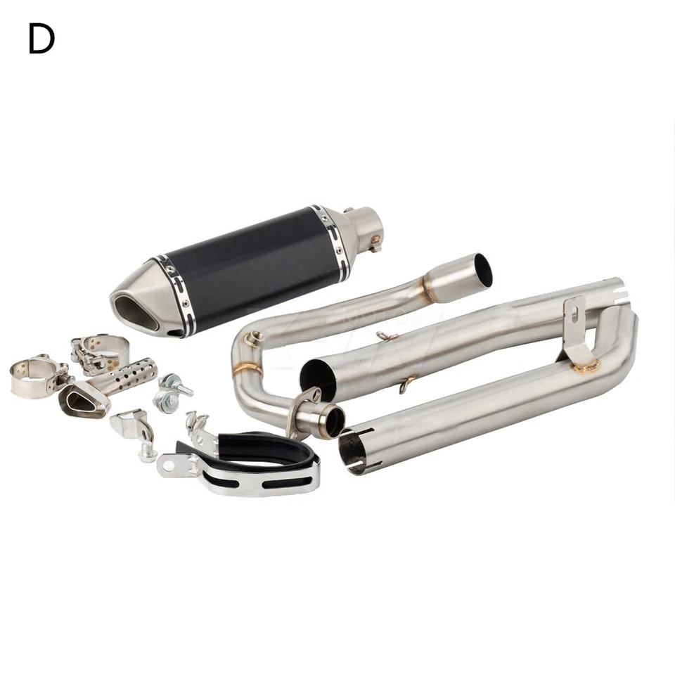 Silenciador de escape con tubo de enlace medio para motocicleta Aprilia RS / Tuono 125 RS125 Foto 4 de 4