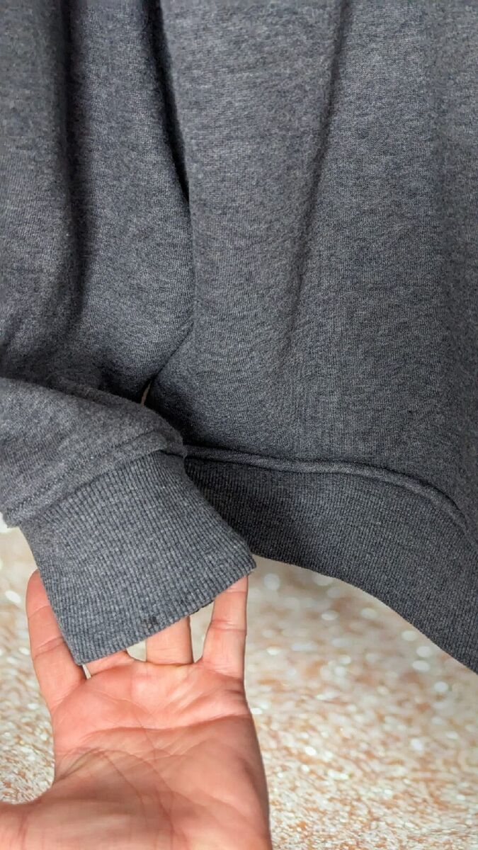 George Men's Gray Faux Fur Lined Zip Up Hoodie Sweatshirt George Men's Gray Faux Fur Lined Zip Up Hoodie Sweatshirt