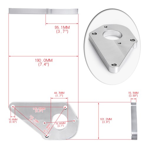 Power Steering Pump Bracket Kit For 98-02 Chevy Camaro LS1 5.7L V8 1259885 - Picture 3 of 6