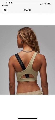 NEU Jordan Paris Damen Collective asymmetrischer Sport-BH Gr. Small Dusty Sage - Bild 3 von 9