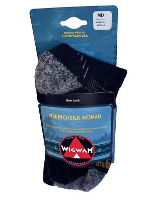#ad #ad Wigwam Merino Silk Nomad Hiker Heavyweight Socks F2372 Unisex Size Medium $17.00