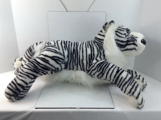 Stuffed Animal BLACK and WHITE Tiger EXTRA large Plush Toy 42