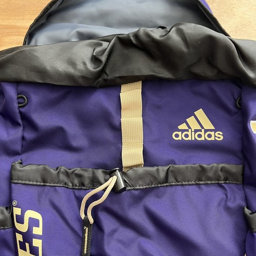 Adidas Washington Huskies Utility Premium Backpack Purple Gold Black Collegiate - Picture 4 of 9