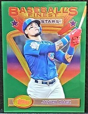 2020 Javier Baez Topps Finest Flashbacks Baseball's Finest All-Stars Box Topper