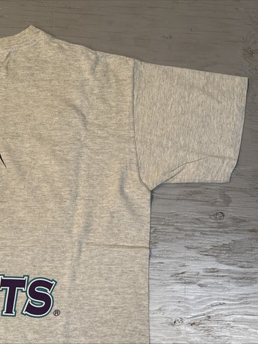 Vintage 90s NBA Nutmeg Charlotte Hornets Breakthrough Basketball Shirt Sz Large - 第 21/24 張圖片