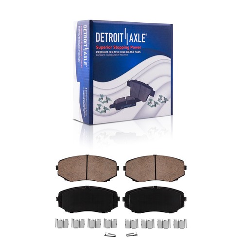 Front Disc Rotors Ceramic Brake Pads for 2007 - 2014 Ford Edge Lincoln MKX - Picture 6 of 11