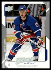 2008-09 Upper Deck MVP Super Script Brandon Dubinsky /25 New York Rangers #195