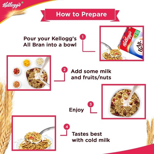 Kellogg’s All Bran Wheat Flakes 7 Essential Vitamins and Iron 440g - Picture 3 of 13