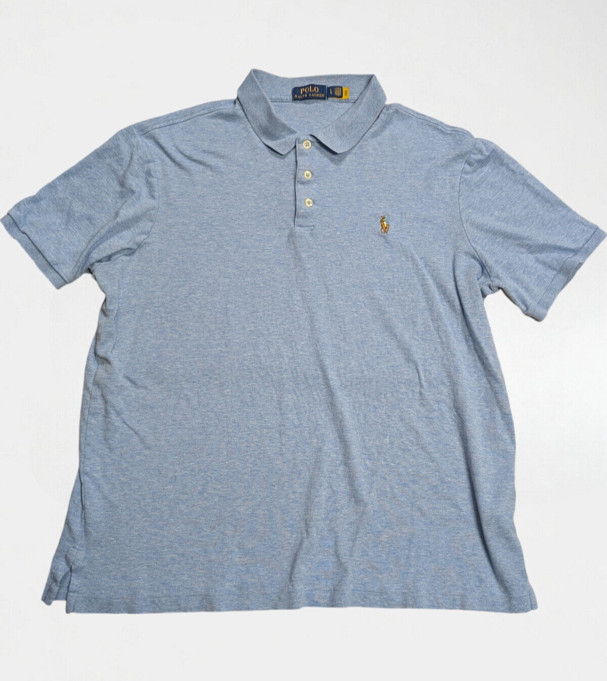 Polo Ralph Lauren camicia uomo grande cotone manica corta carne pony preppy casual