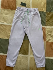 Bad Birdie purple rose rec league sweatpants drawstring pants M mens NEW