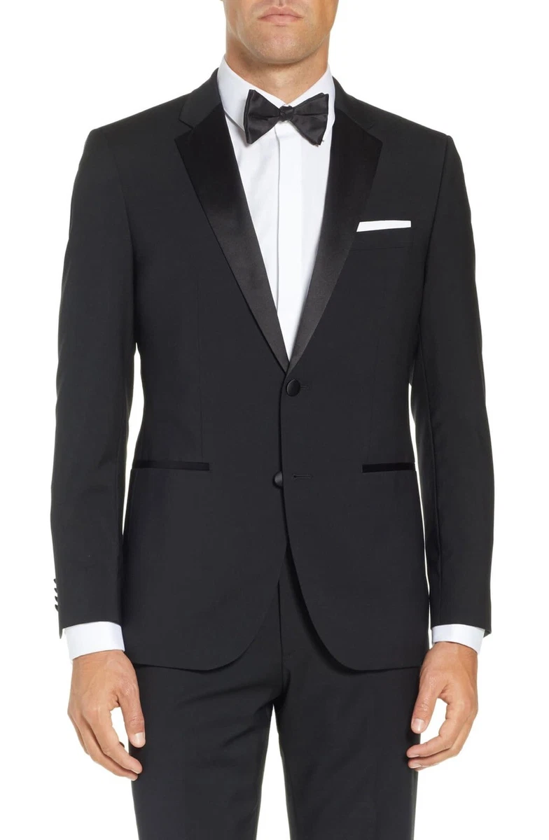 Hugo Boss Men s The Stars Glamour Slim Fit Wool Tuxedo Jacket