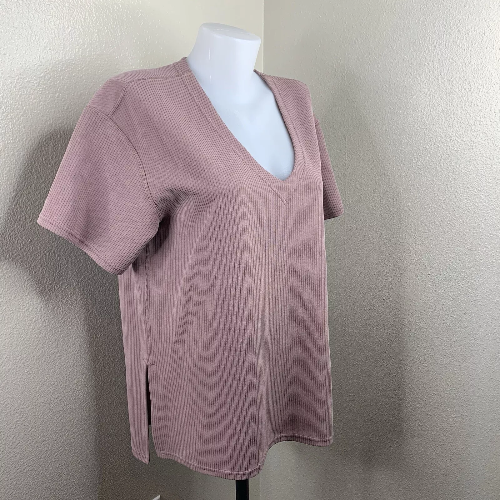 lululemon ribbed softstreme relaxed fit oversized shirt
