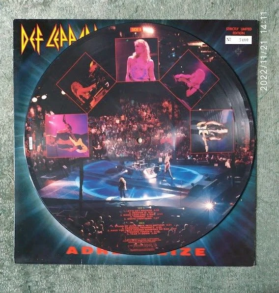 RARE LP Picture Disc - Def Leppard – « Adrenalize » -   (UK - 7 déc. 1992) - Photo 3/4