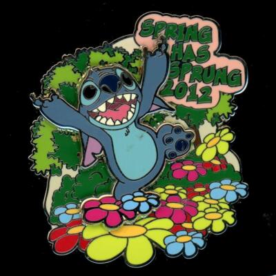 Stitch Spring Time Pin Stitch Spring Has Sprung 2012 LE Disney Pin 88638 | eBay