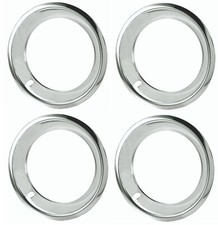 New 15 3 Chrome Stainless Steel Smooth Trim Ring Set 15x8 15x10 Rally Wheels