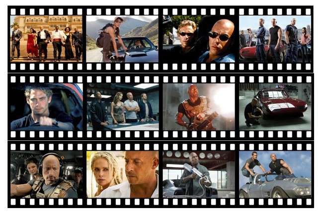 Fast And Furious Film Reel Edible Icing Ribbon Cake Decoration Pre