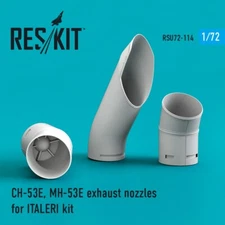 1/72 Reskit RSU72-0114 CH-53E, MH-53E exhaust nozzles for ITALERI model