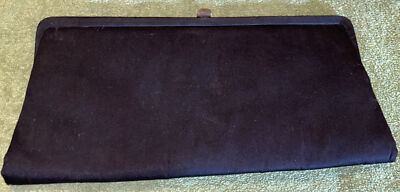 Vintage Bobbie Jerome Clutch Purse Black Matte Satin