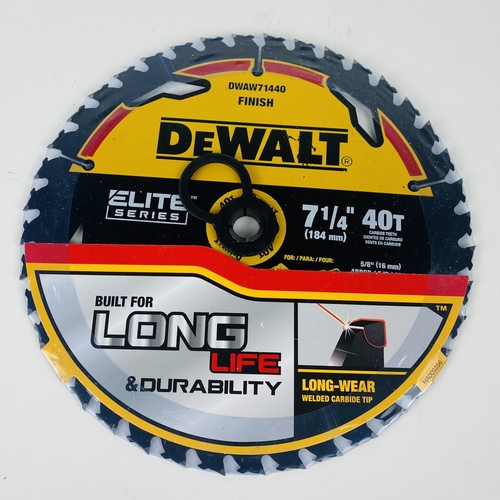 DeWalt Elite Series Finish Wood Circular Saw Blade 7 1/4'' 40T Teeth