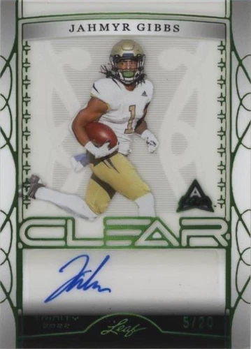 2022 Leaf Trinity Jahmyr Gibbs #CA-JG1