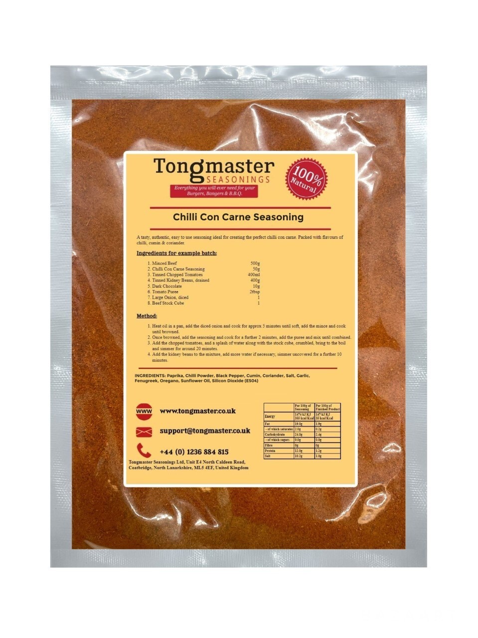 Chilli Con Carne Seasoning - 50g