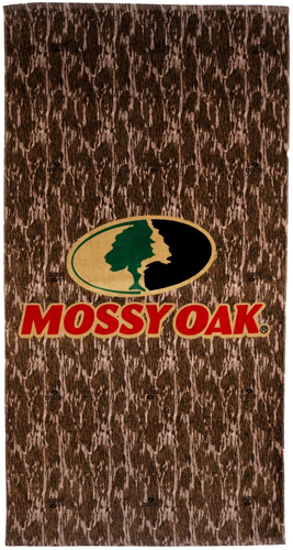 Mossy Oak Cotton Blend Camo Quick Dry Beach Towel, 34" x 64", MO New Bottomland