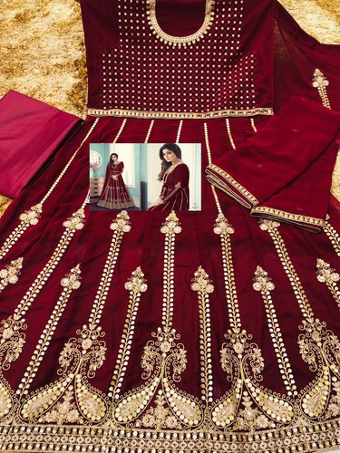 Abito da donna designer Kameez Salwar Sharara designer festa indiana matrimonio pakistano Kameez Salwar - Foto 6 di 6