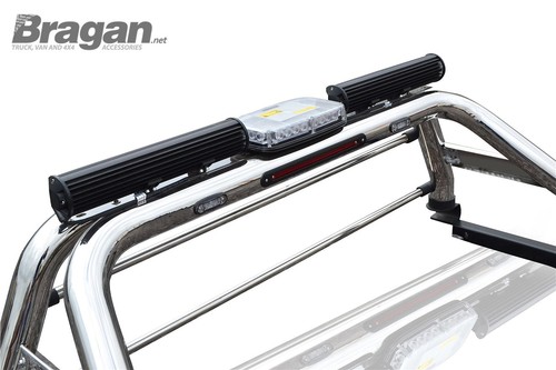 Roll Bar + Flush LEDs + Brake Light + LED Bars To Fit Ford Ranger 2016-2023 4x4 - Picture 7 of 8