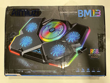 Laptop Cooling Pad, Gaming Laptop Cooler with 5 Quiet Fans and Colorful RGB