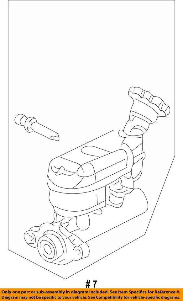 Cilindro maestro de freno usado se adapta a: Pontiac Aztek 2005 grado A Foto 3 de 4