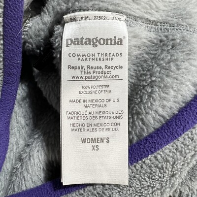 patagonia womens size xs gray tsnap pullover snap up jacket