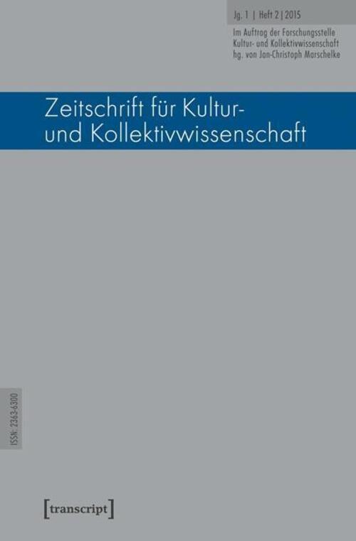 Thumbnail - Zeitschrift Für Kultur- Und Kollektivwissenschaft 2/2015 | Marschelke