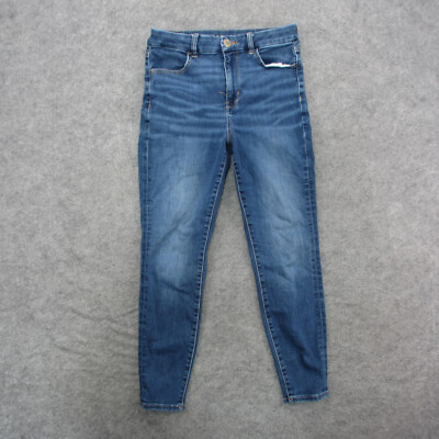 American Eagle Jeans Women's 6 Blue Light Wash Curvy Hi-Rise Jegging Jeans
