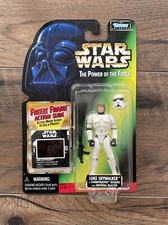 1997 Kenner Star Wars POTF2 Holo Sticker Luke Skywalker Stormtrooper AFA 80