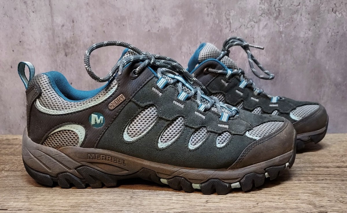 Merrell Ridgepass Womens Waterproof Hiking Shoes Granite  display picture 1