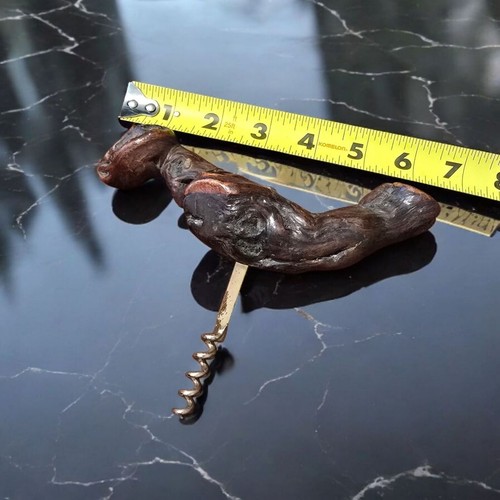 Handcrafted Burled Grapevine Corkscrew Wood Wine Opener Rustic Barware READ (G2) - Picture 4 of 7