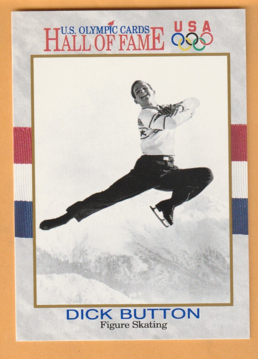 Dick Button 1991 Impel U.S. Olympic Hall of Fame #12 Englewood New Jersey