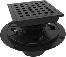WEBANG 4" Square Shower Drain Matte Black New Open Box