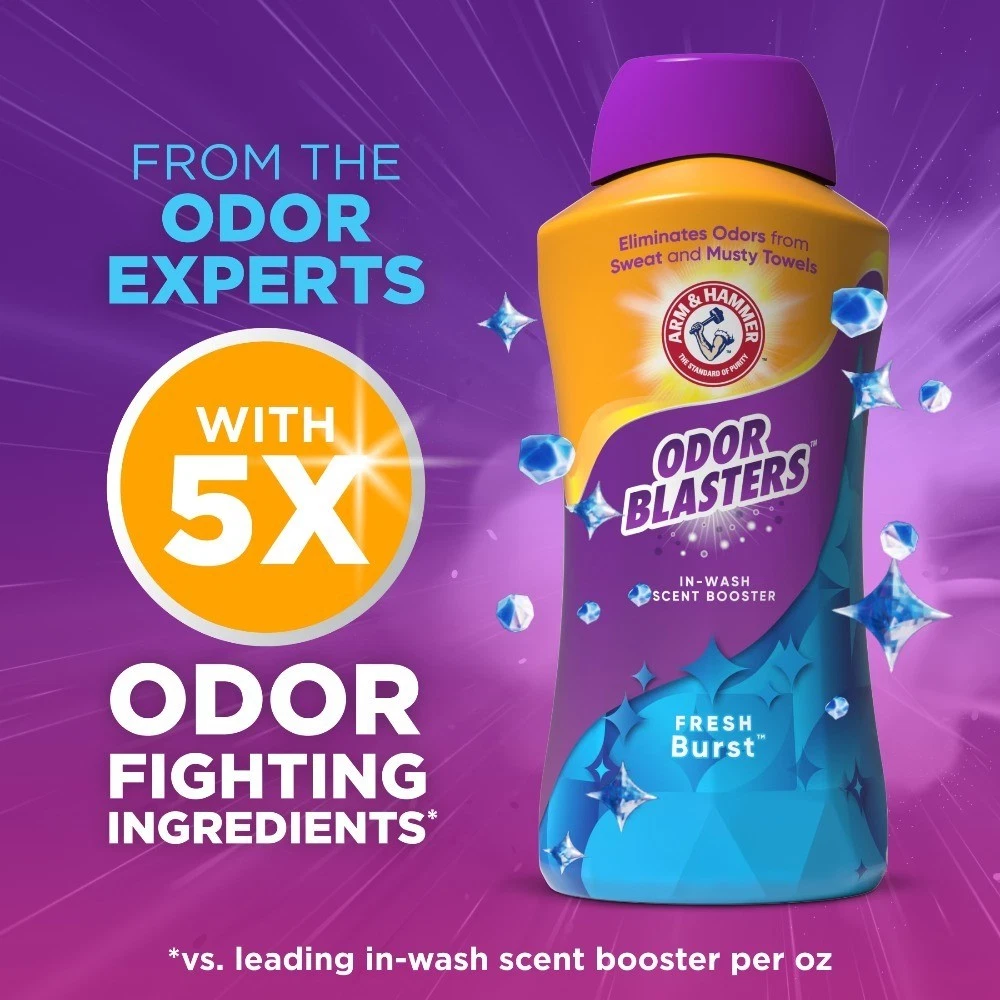 Odor Blasters Laundry Scent Booster, Scent Beads Alternative, Fresh Burst Scent, - thumbnail 2