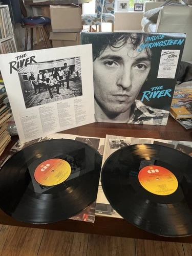 BRUCE SPRINGSTEEN - THE RIVER 1980 UK 1st DOUBLE VINYL LP CBS 88510 EX/EX