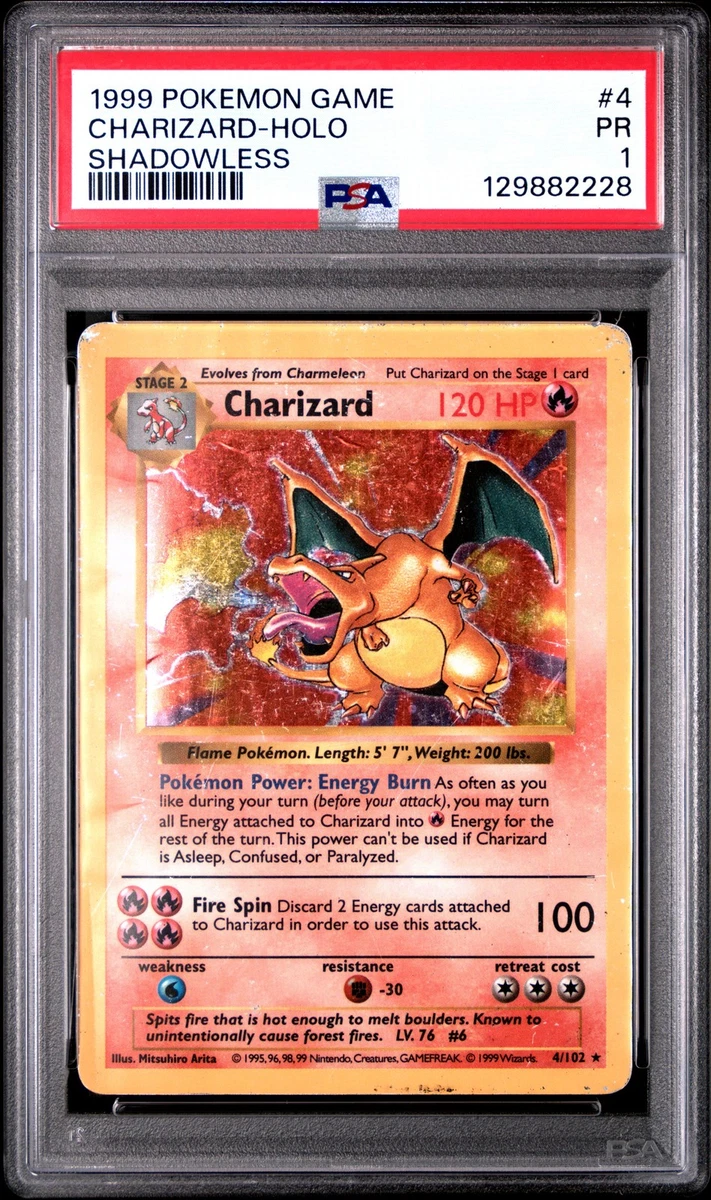 Shadowless Pokémon Charizard Individual Cards for sale - eBay