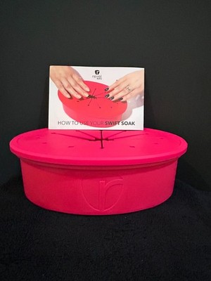 Revel Nail SWIFT SOAK - Manicure Removal System - Red Removal Bowl - Brand New