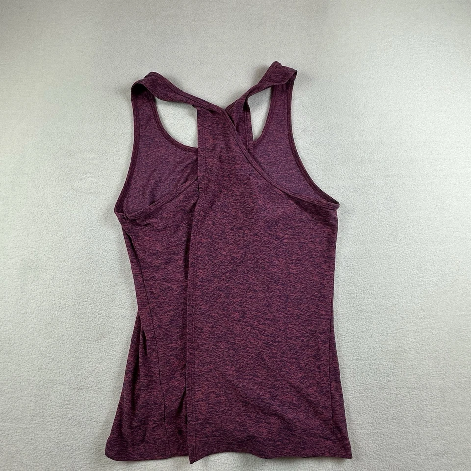 Beyond Yoga Shirt Womens Medium Space Dye Red Lightweight Crossover Tank Stretch - Image 4 of 4