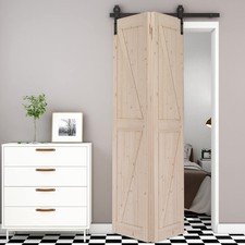 3.3/5/6/6.6FT Sliding Barn Door Hardware Kit Heavy Duty Barn Door Track Kit