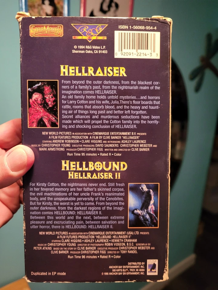Horror VHS Lot Hellraiser 1 &2 Arachnophobia The Serpent And The Rainbow, etc - Image 4 of 4
