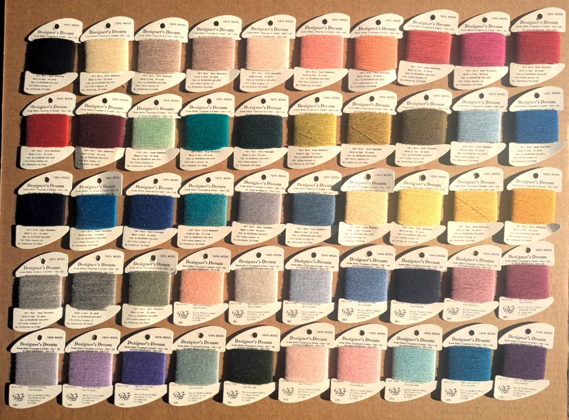Rainbow Gallery DESIGNER'S DREAM 100% Wool Thread - Mixed Lo