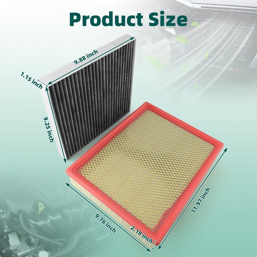 Engine & Cabin Air Filter for 2014-2018 Chevrolet Silverado 1500 2500 HD 3500 HD - Bild 2 von 7